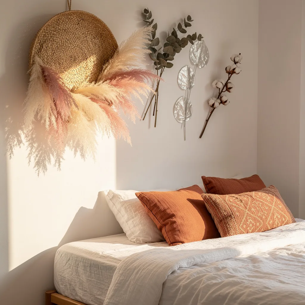 The Dried Botanical Headboard Wall