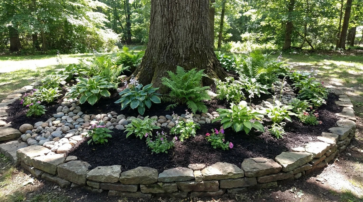 Base of Tree Landscaping Ideas That Make Your Tree Achieve Full Potential