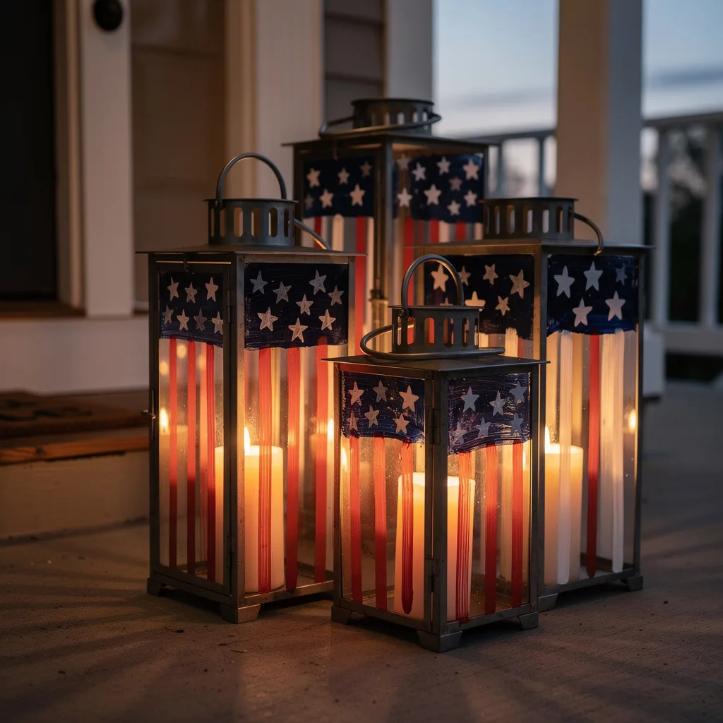 Painted Flag Lanterns
