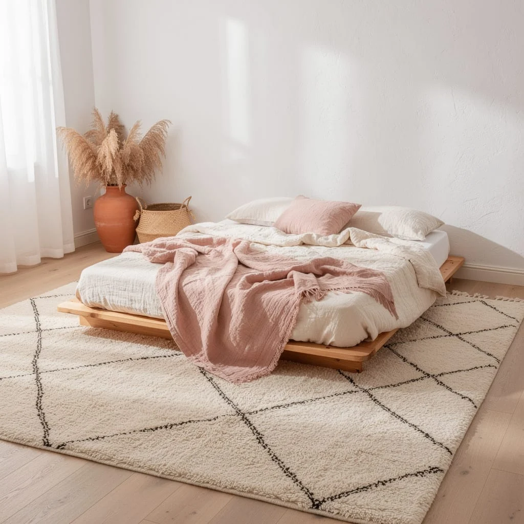 Beni Ourain Under a Low Bed