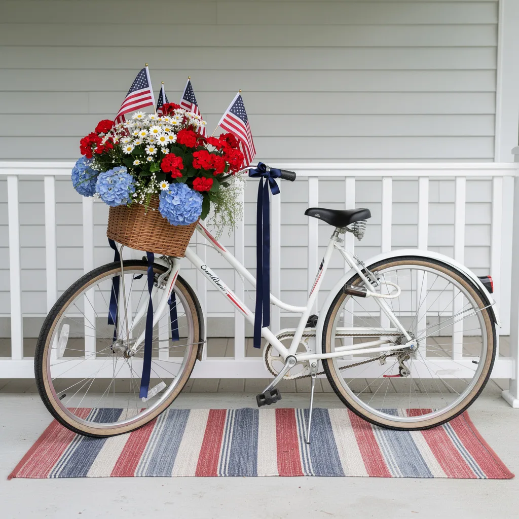 The Patriotic Bicycle Display