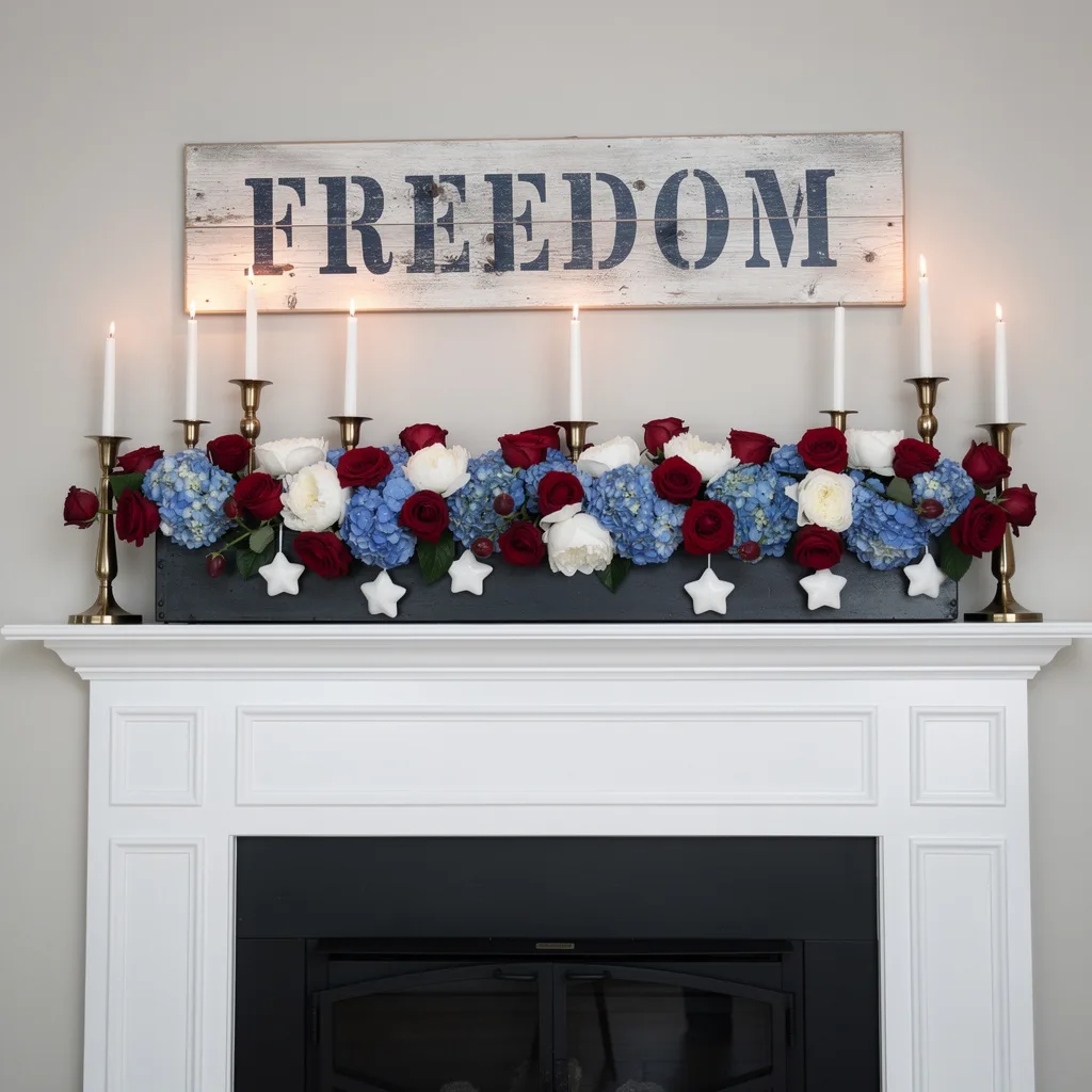 Roses, Hydrangeas, Brass Candelabras