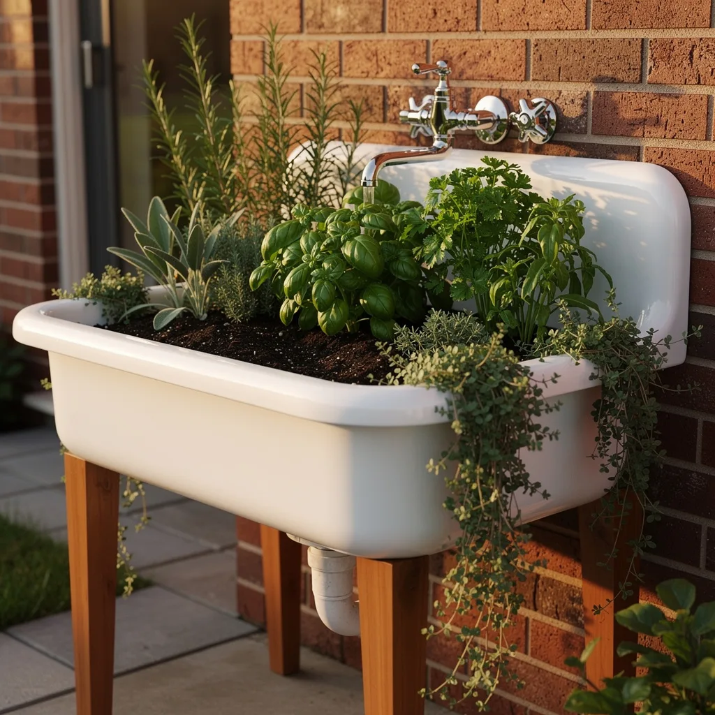 Old Sink Herb Planter