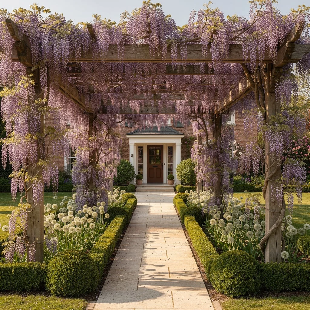 The Wisteria Pergola Front Entrance
