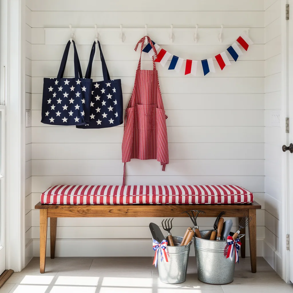 Patriotic Mudroom Moment