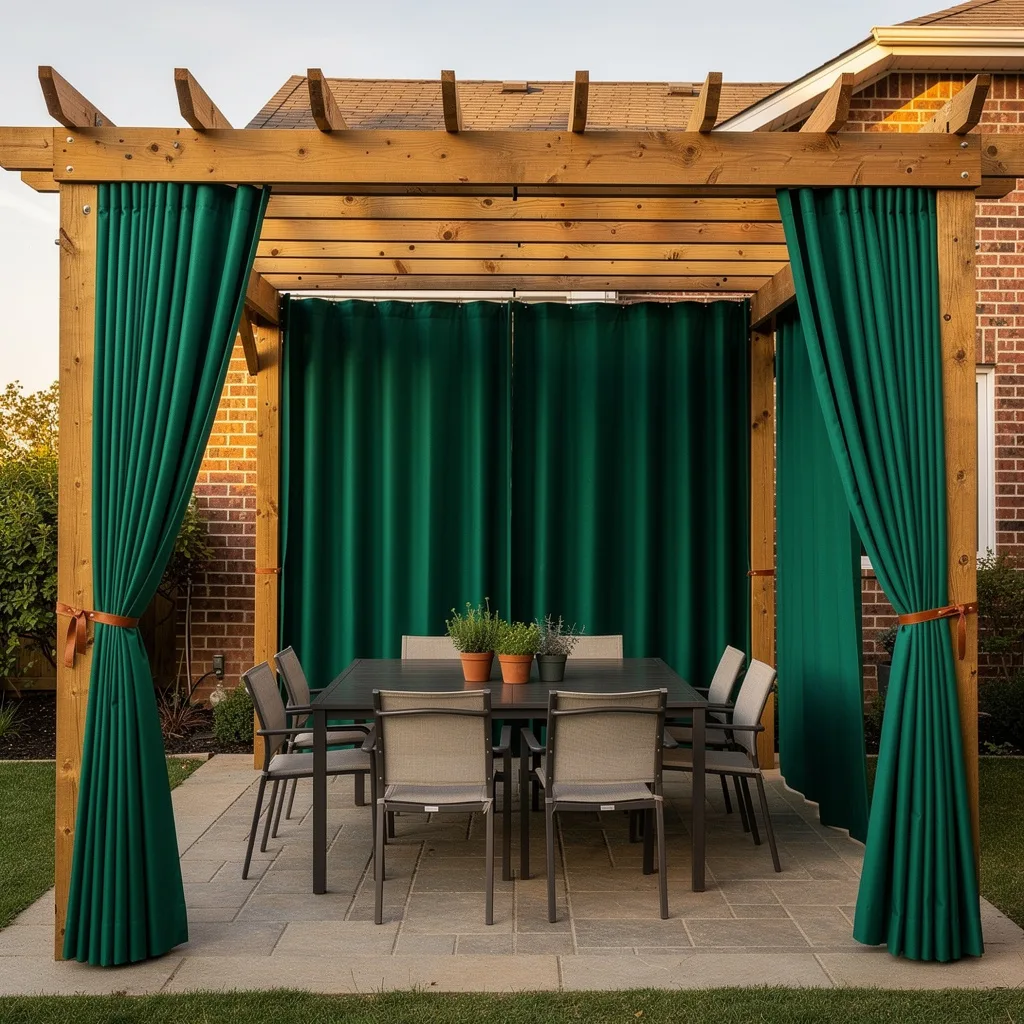Deep Green With Hanging Ferns