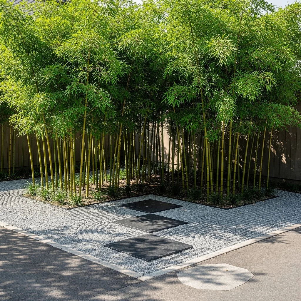 The Bamboo and Raked Gravel Zen Corner
