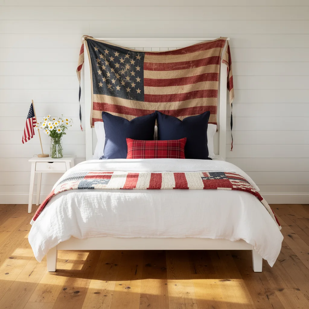 Vintage Flag Bedroom