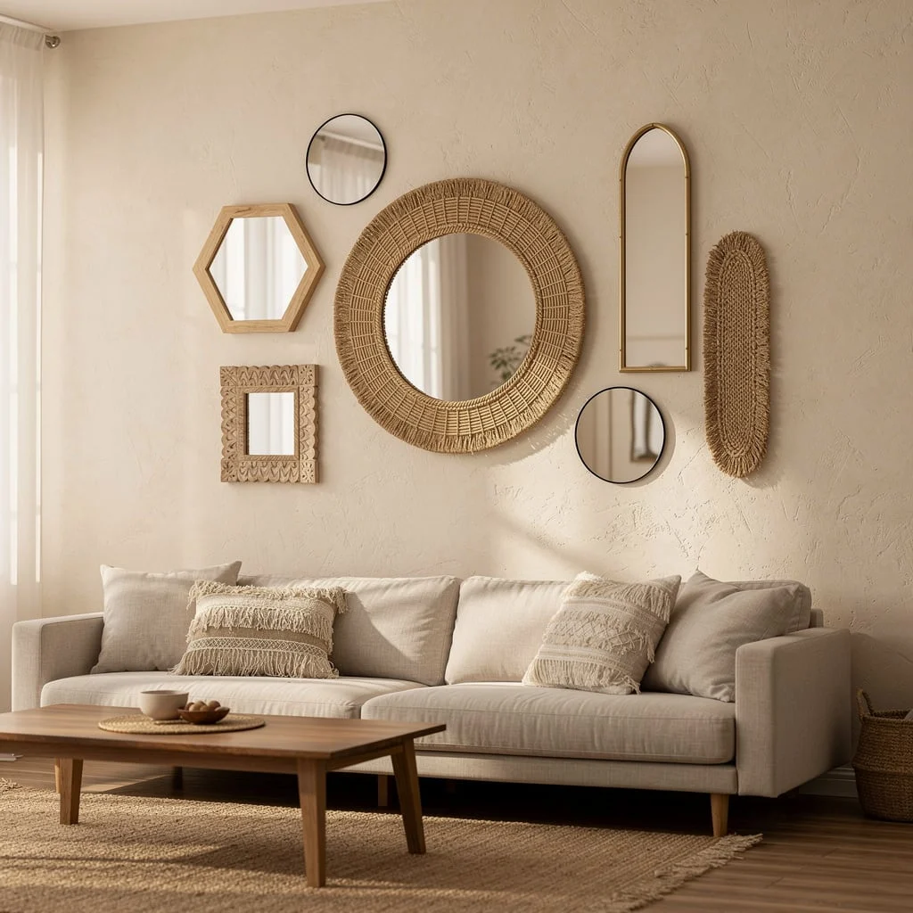 Mixed Mirror Gallery Wall