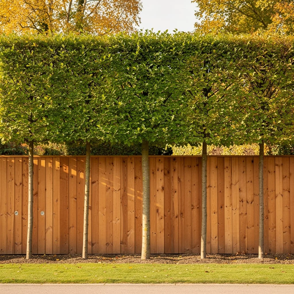 The Pleached Hornbeam or Cherry Laurel Square-Canopy Screen
