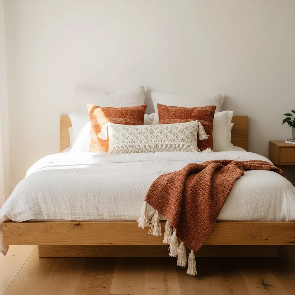 The Minimal Warm Bedroom