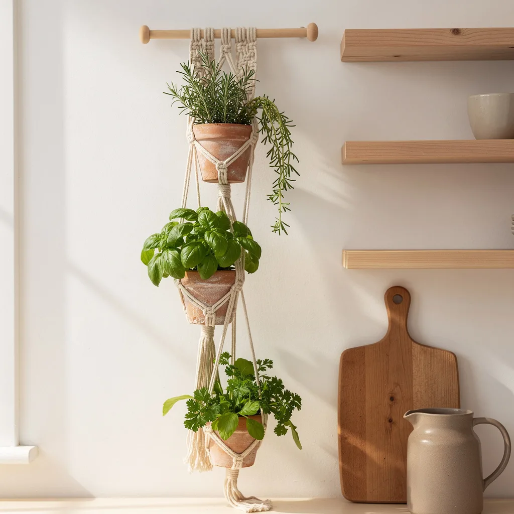 Macramé Triple Hanger