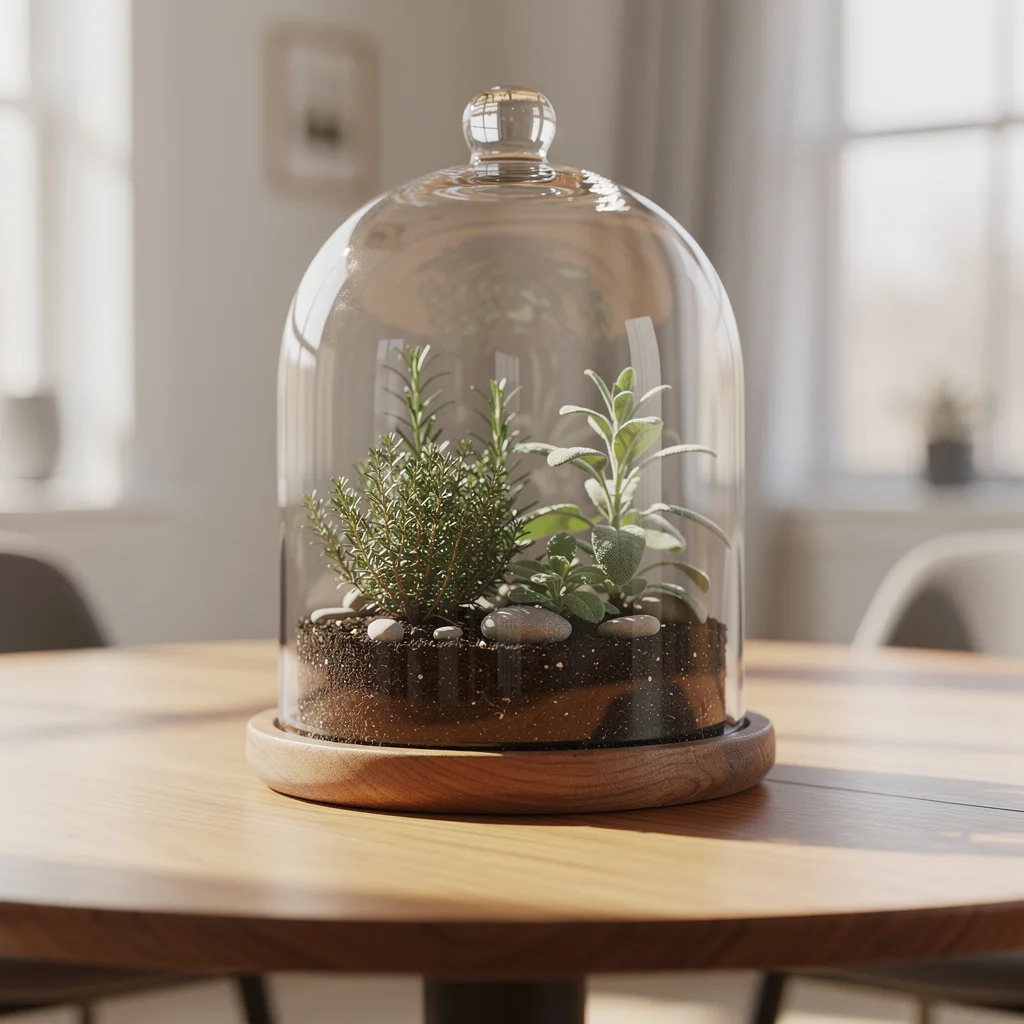 Glass Cloche Terrarium
