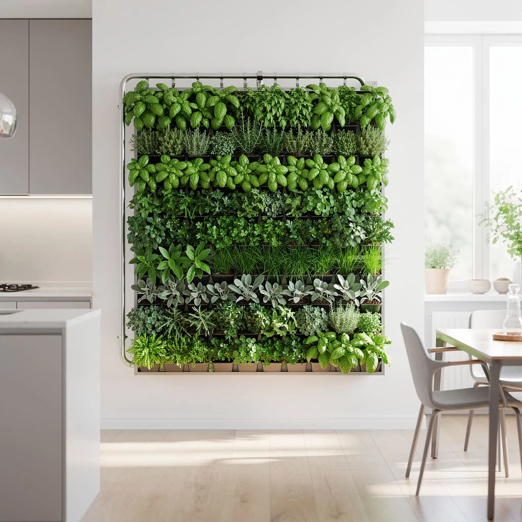 Large Kitchen Herb Wall Panel
