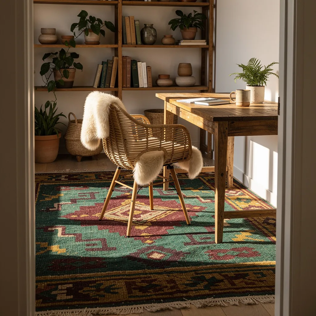 Kilim in a Home Office