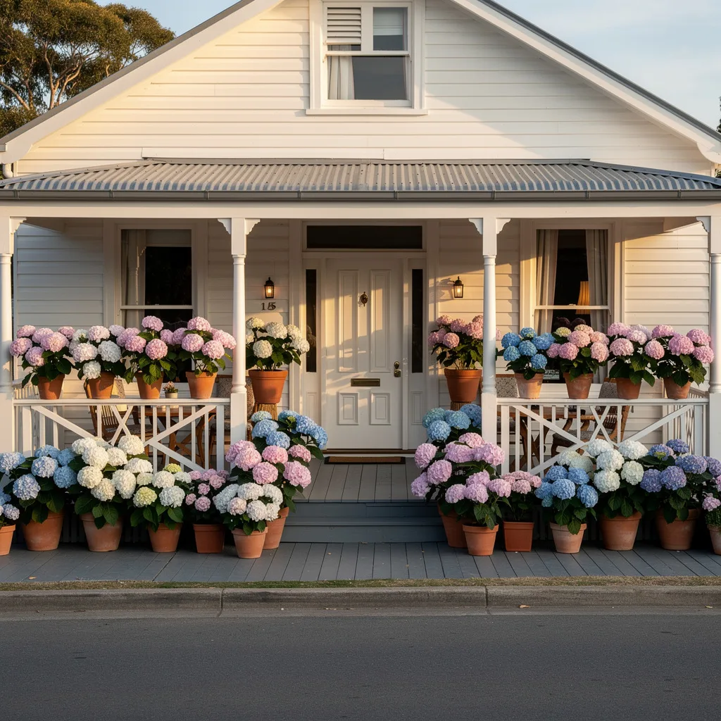 Terracotta Pot Porch Display