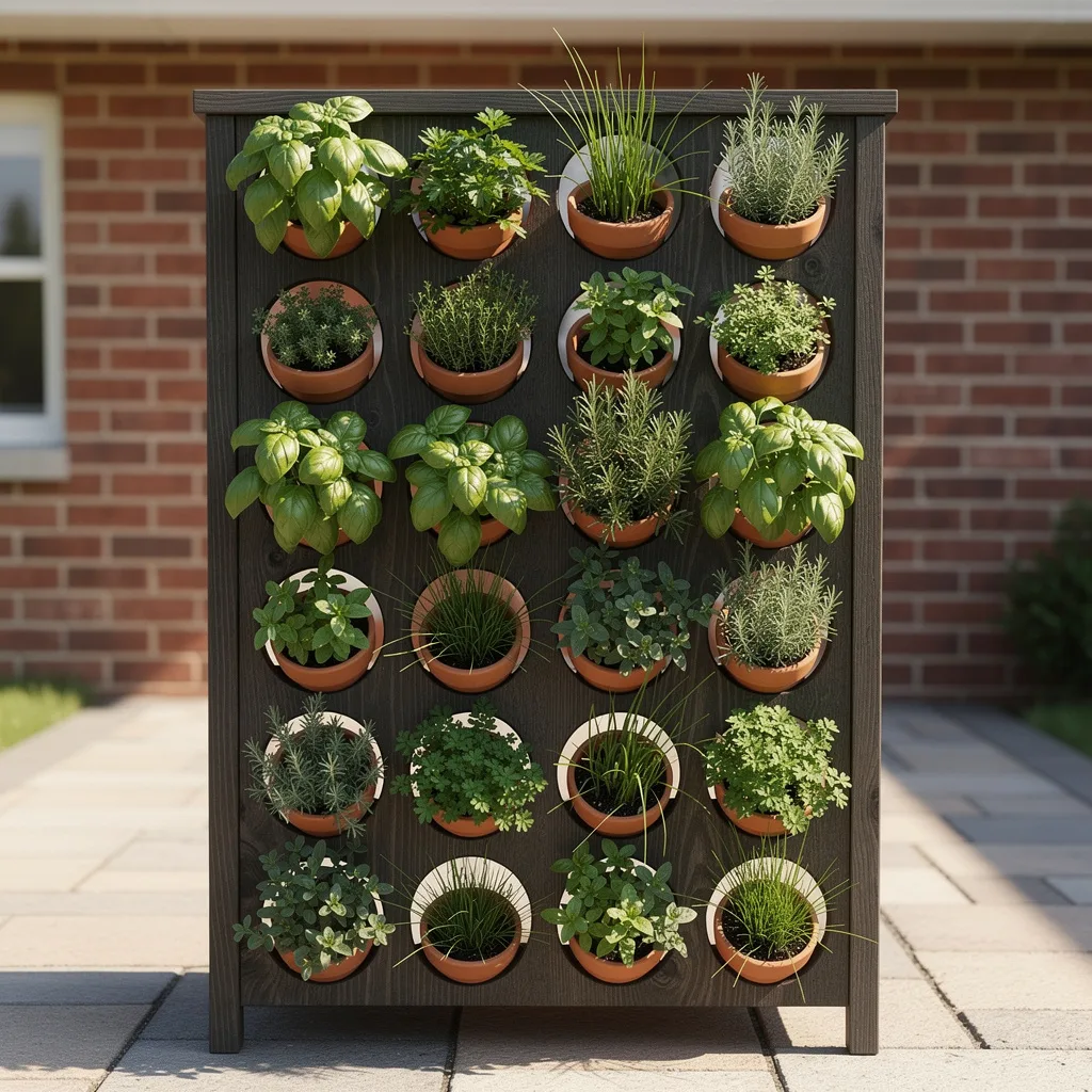 Dark Panel Pot Grid