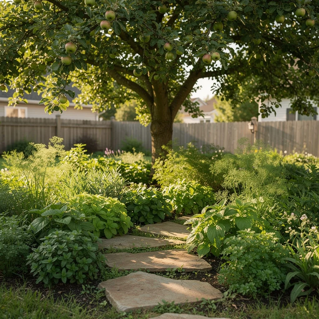 Orchard Underplanting Herb Garden