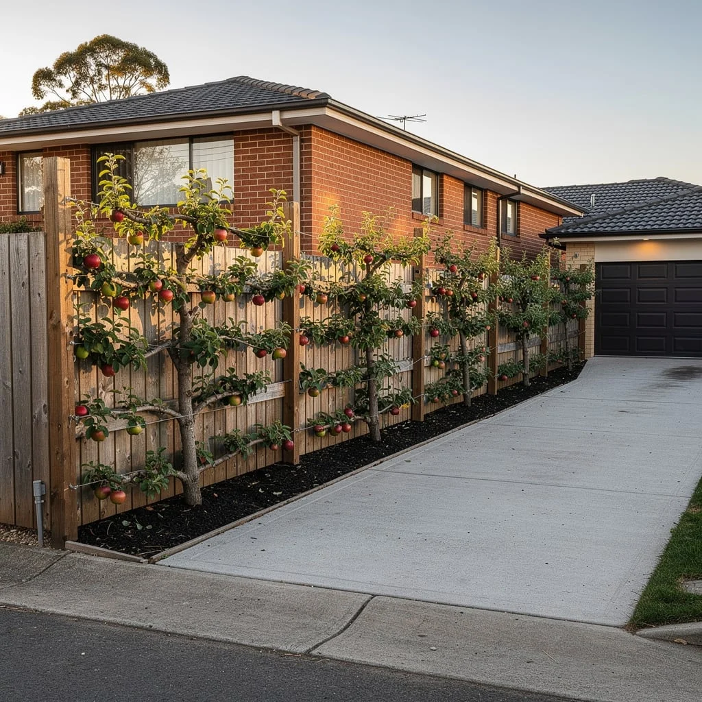 The Espalier Apple Tree Fence Line That Has Something to Say
