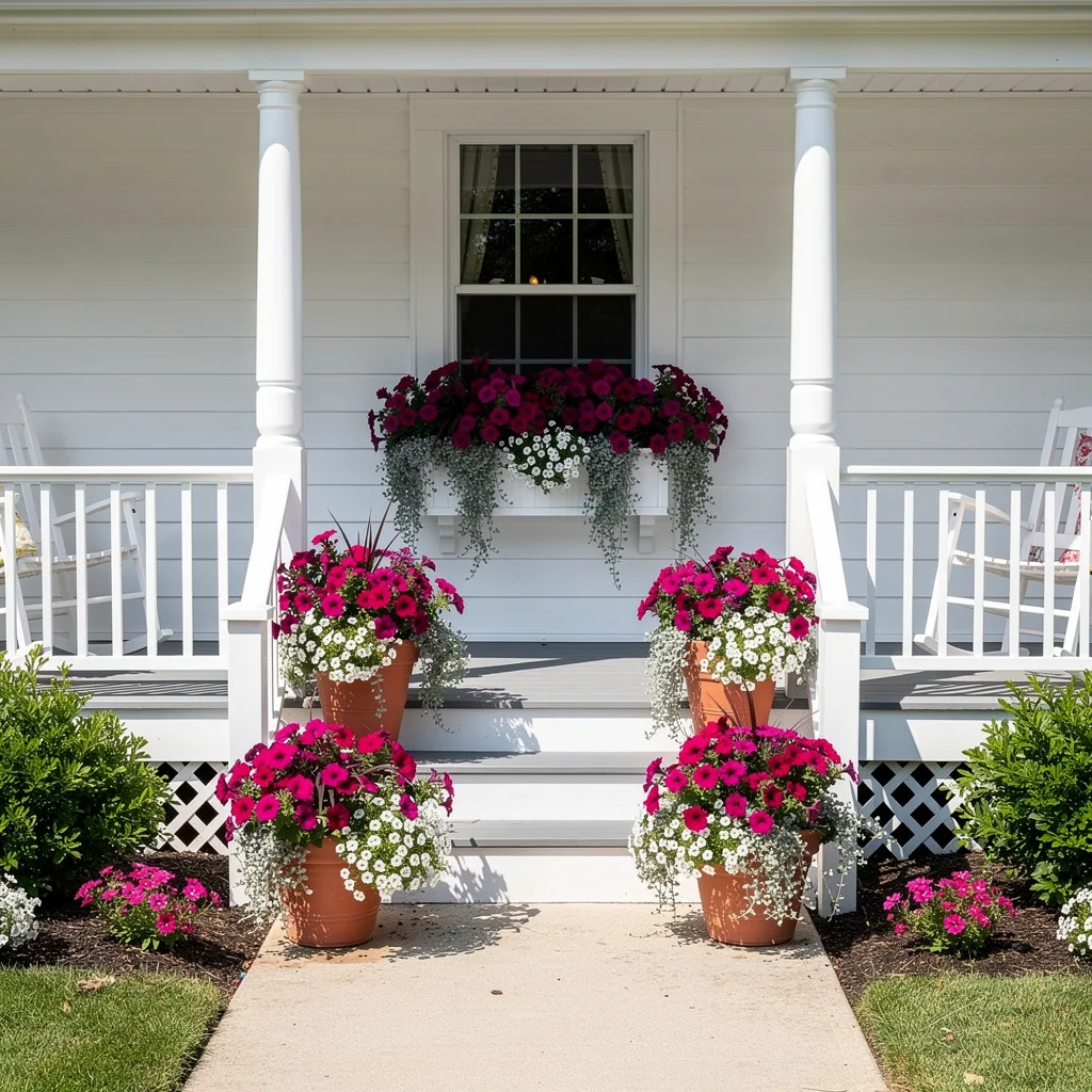 Terracotta and Magenta Steps