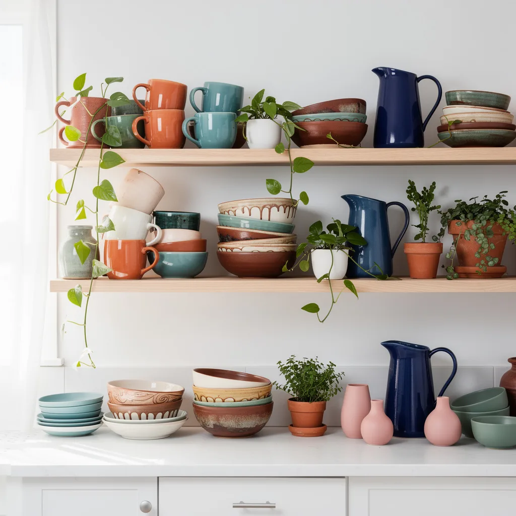 The Ceramics and Climbing Plants Shelf