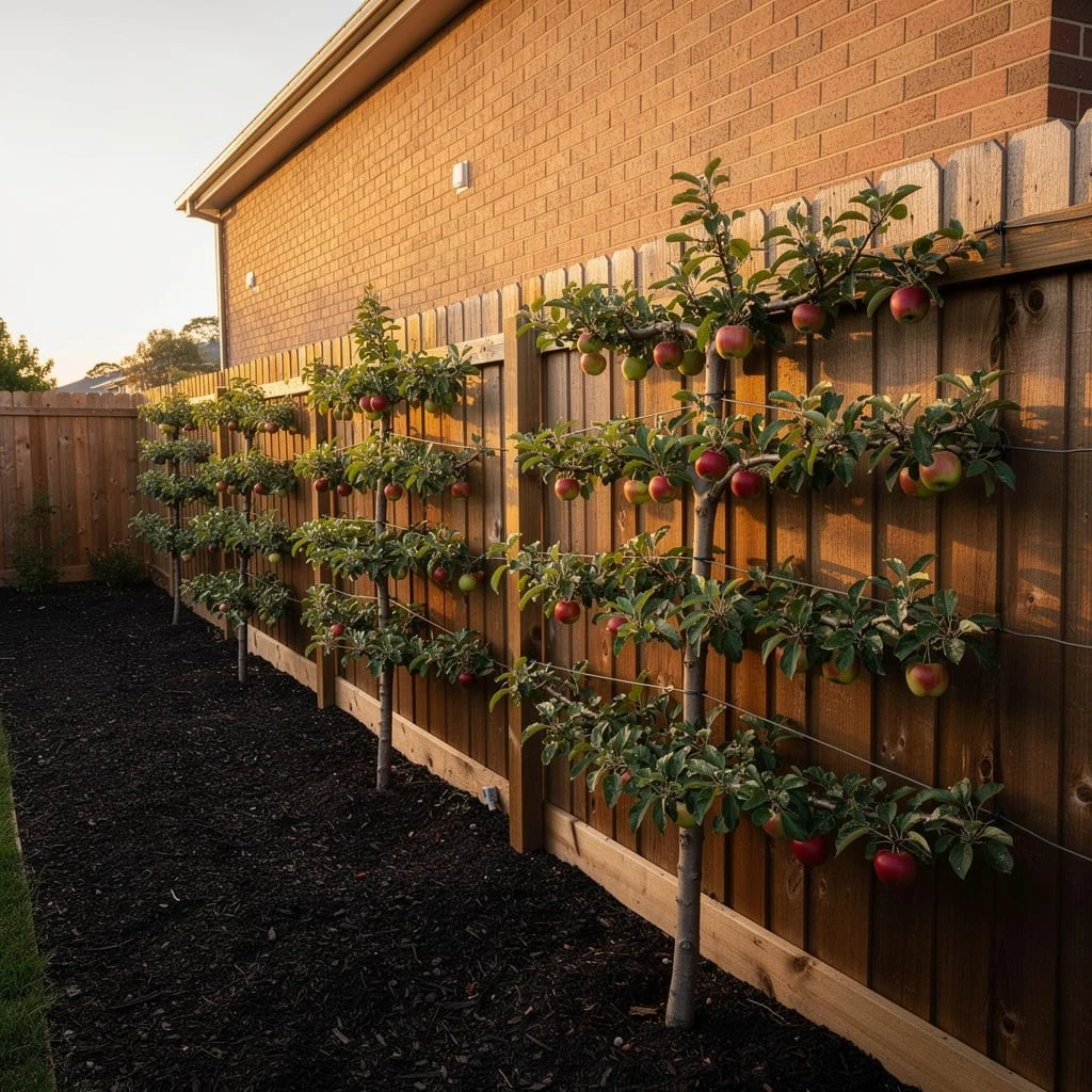 The Espaliered Fruit Tree Fence That Does the Work of Ten Garden Beds