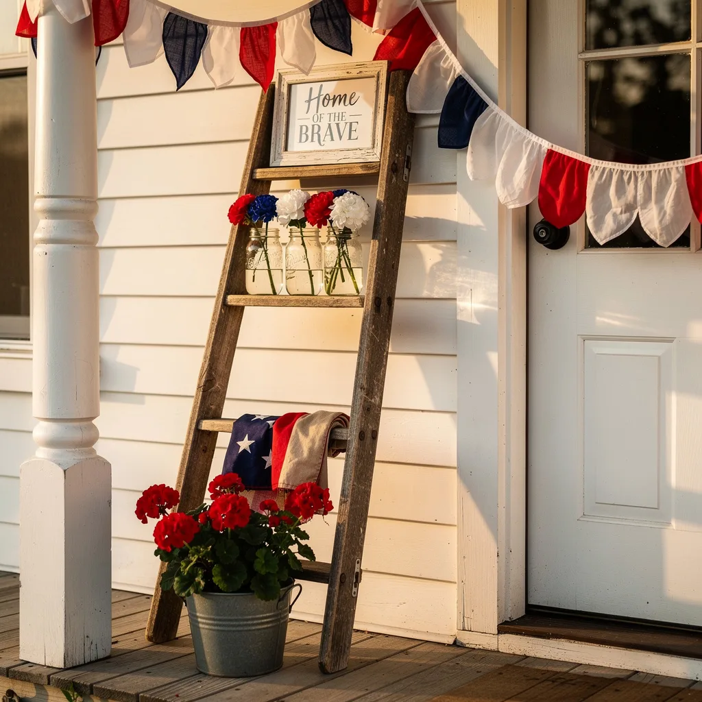 Rustic Ladder Display