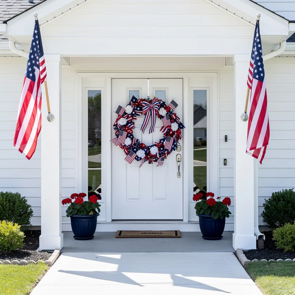 Wreath and Flag Column Entry