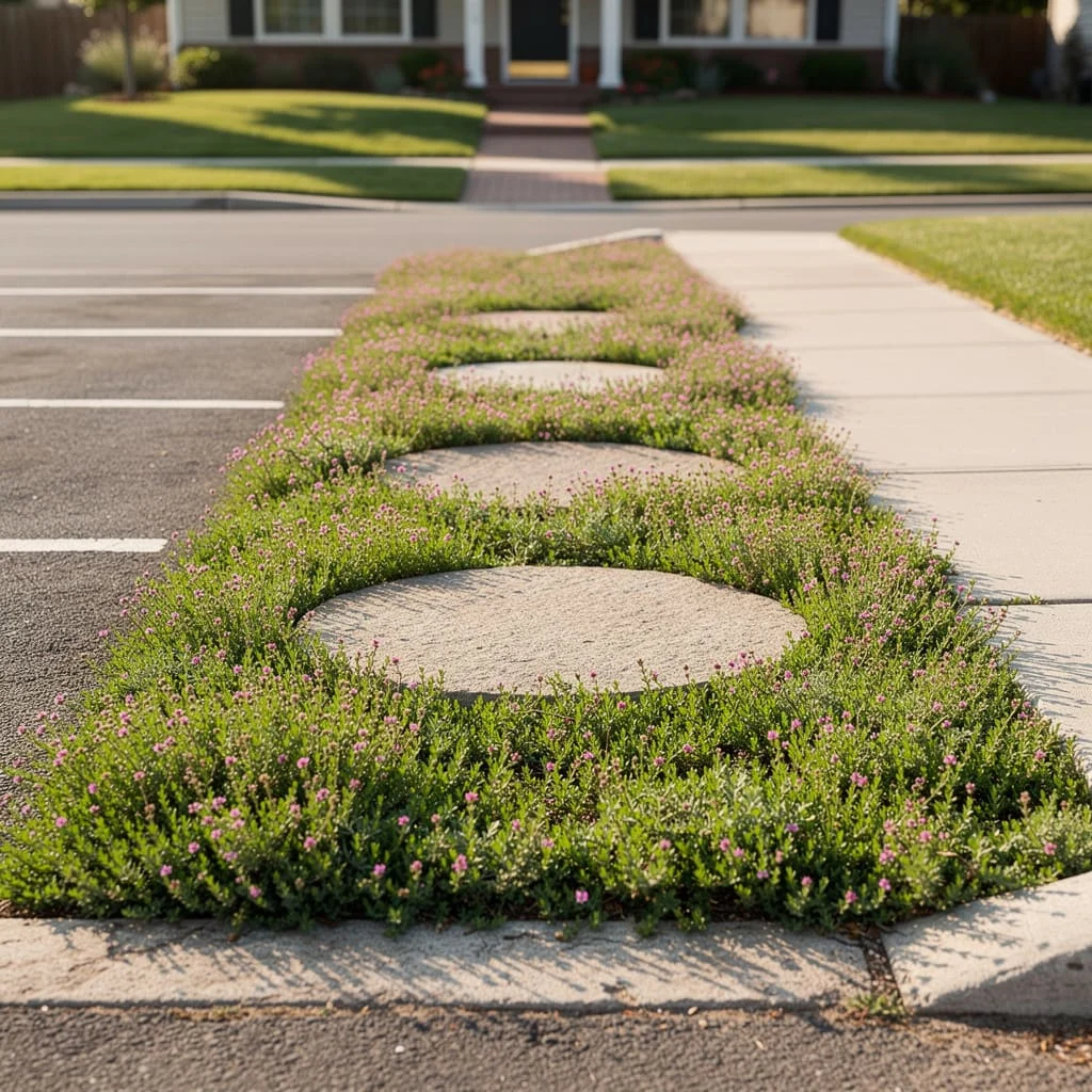 Creeping Thyme With Stepping Stones