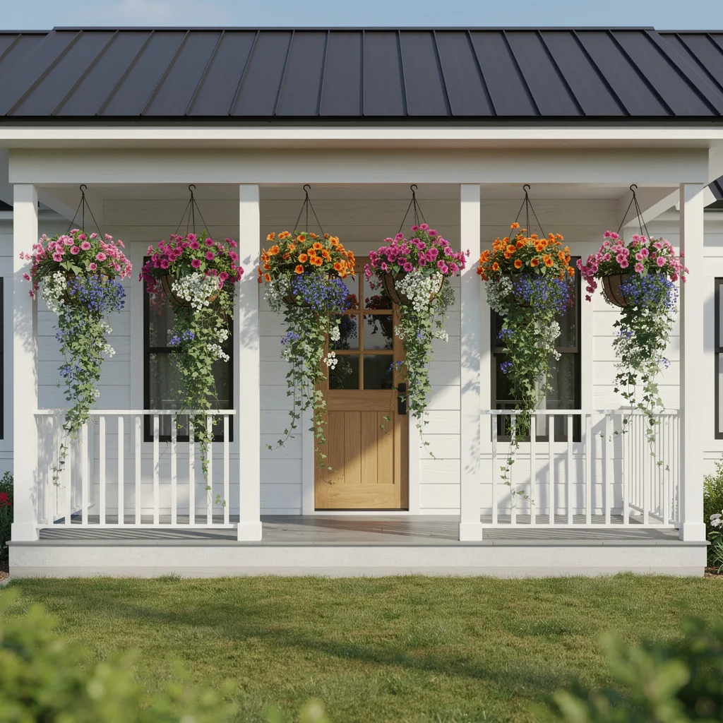 Mixed Hanging Farmhouse Baskets