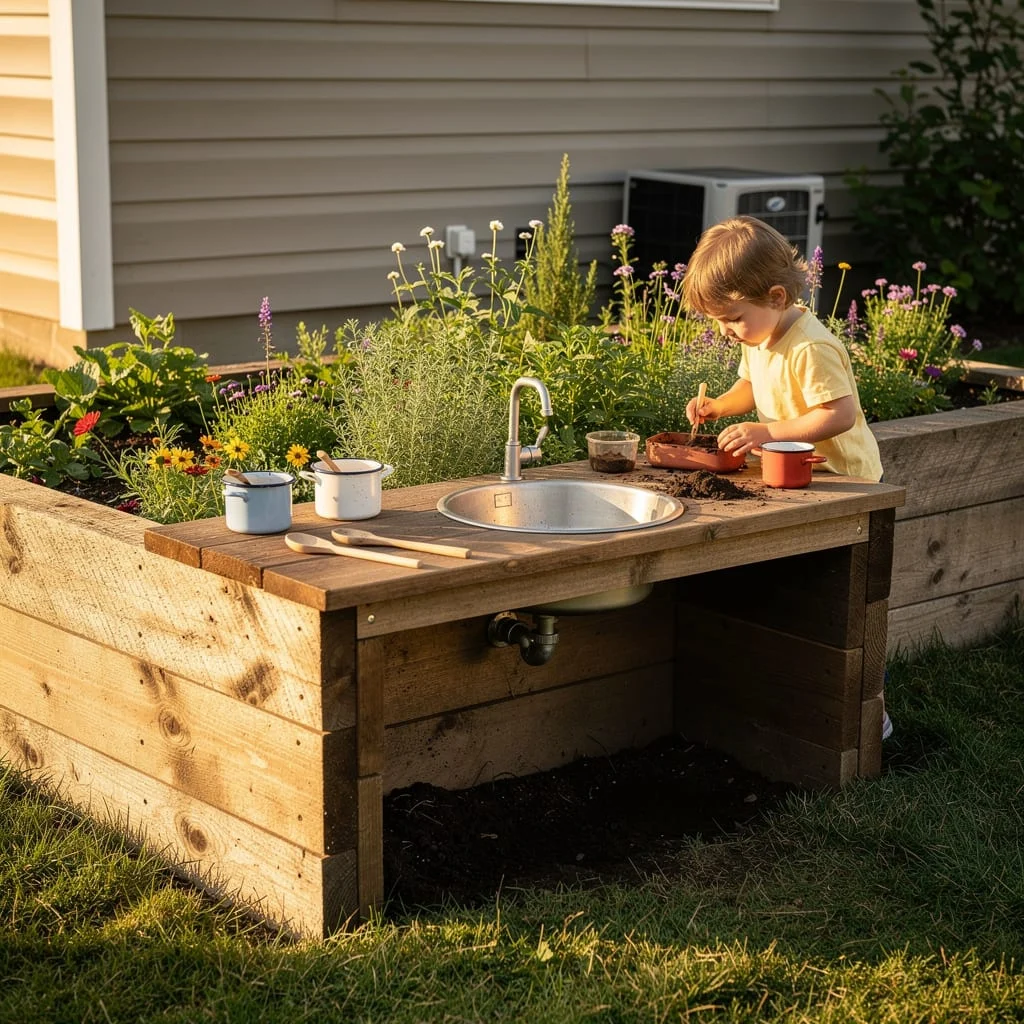 Garden Bed Sink Station