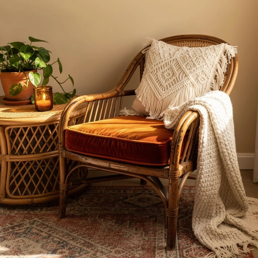 The Bamboo Chair and Amber Glass Corner