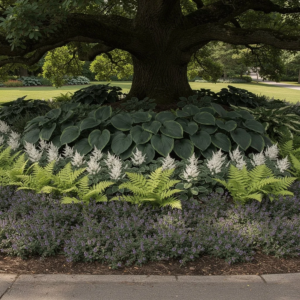 The Layered Shade Planting Under an Existing Tree
