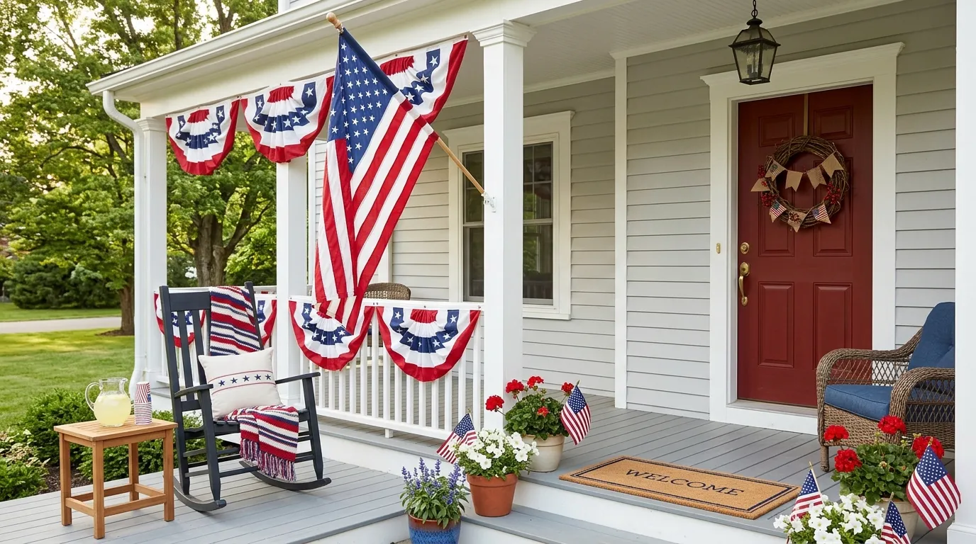 4th of July Front Porch Decor Ideas That Actually Look Like You Tried