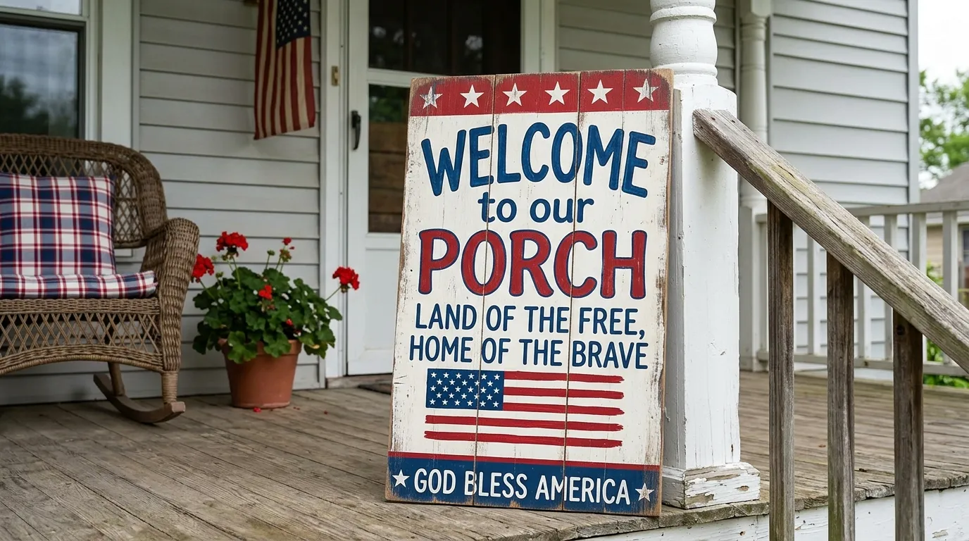 Fourth of July Porch Sign Ideas That Actually Have a Point of View