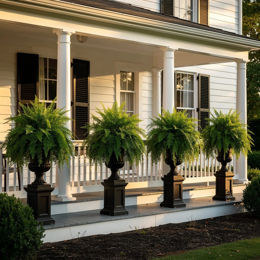 Cast Iron Urns On Pedestals