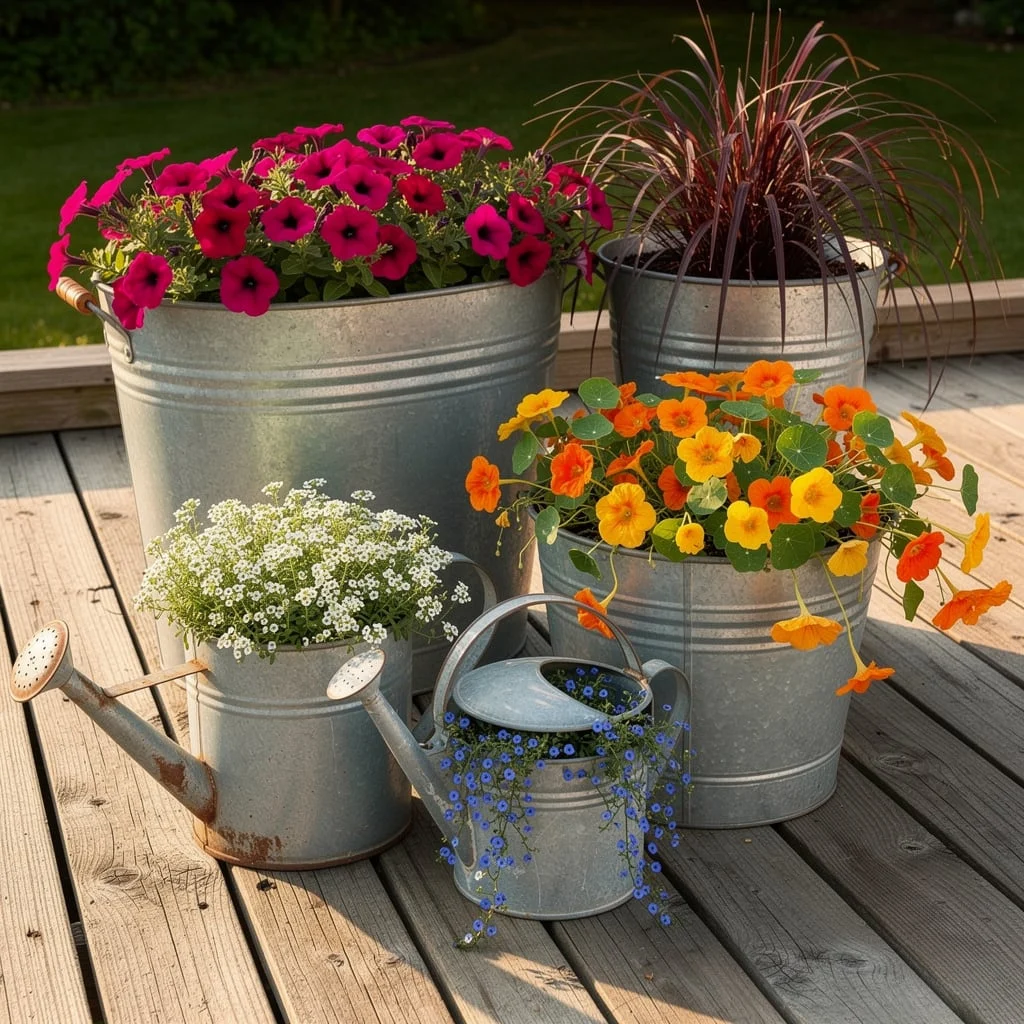 The Galvanized Container Deck Display