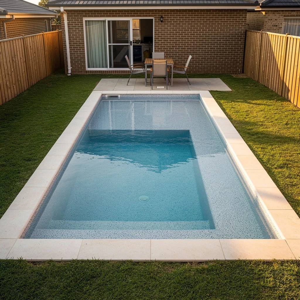 The Brick Backyard Rectangle With the Limestone Border