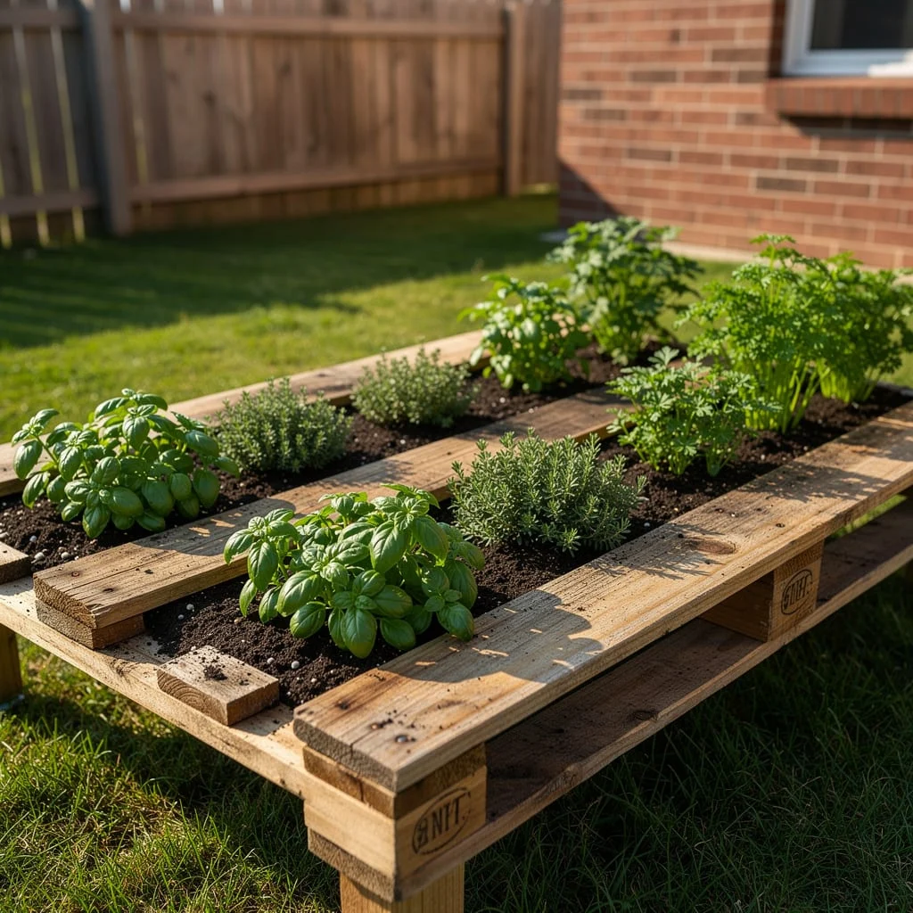 Pallet Herb Bed, Done Properly