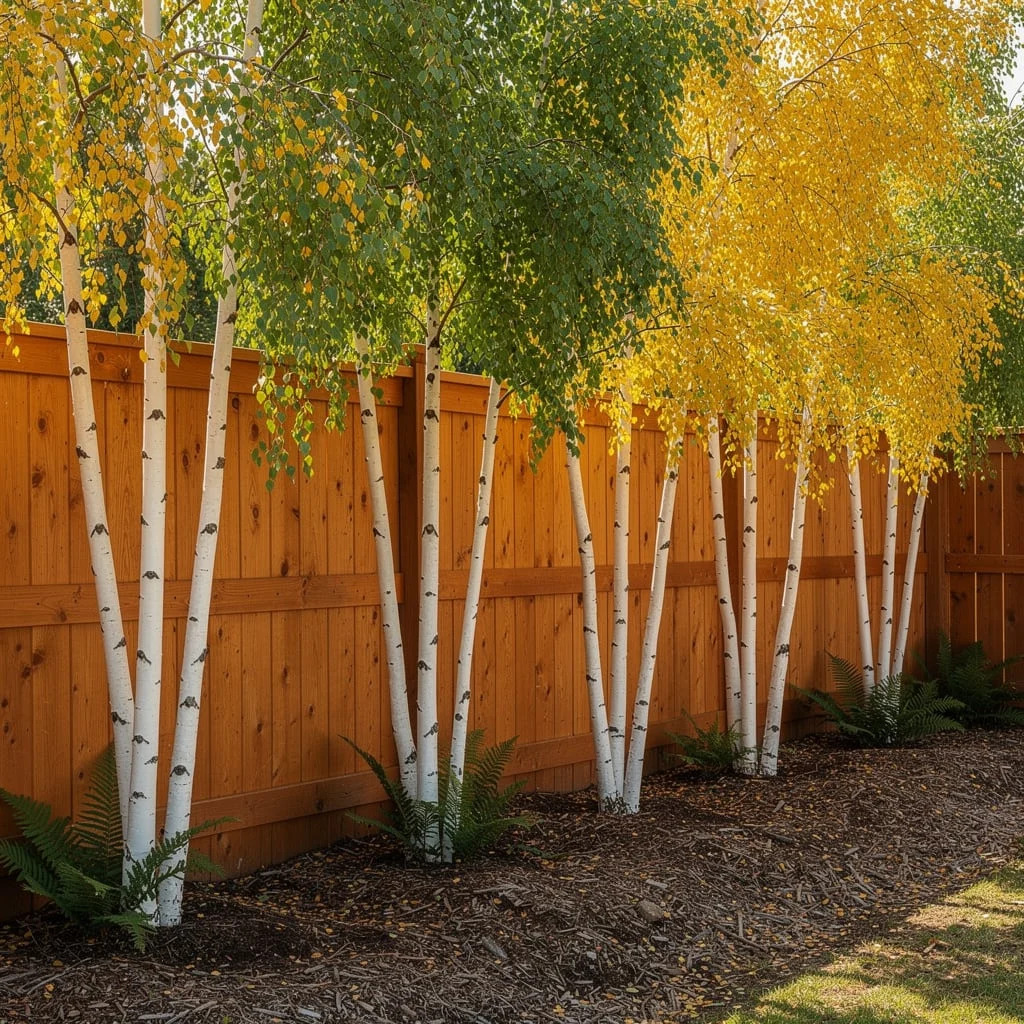 The Silver Birch and Fern Woodland Boundary