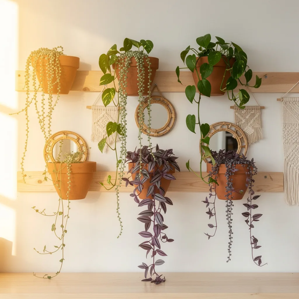 Trailing Plant Wall Display