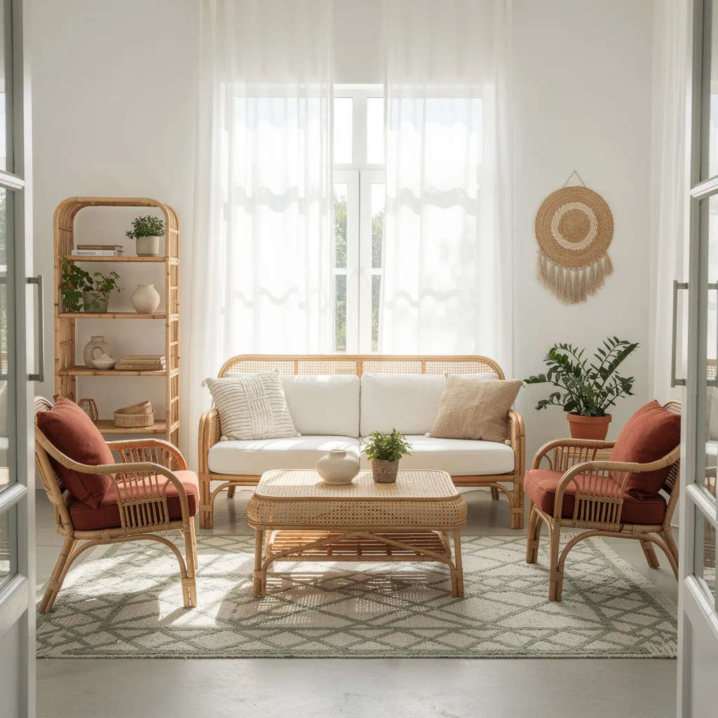 All-Rattan Living Suite