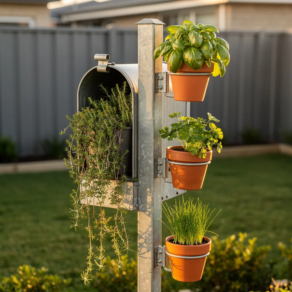 Herb Garden on a Post