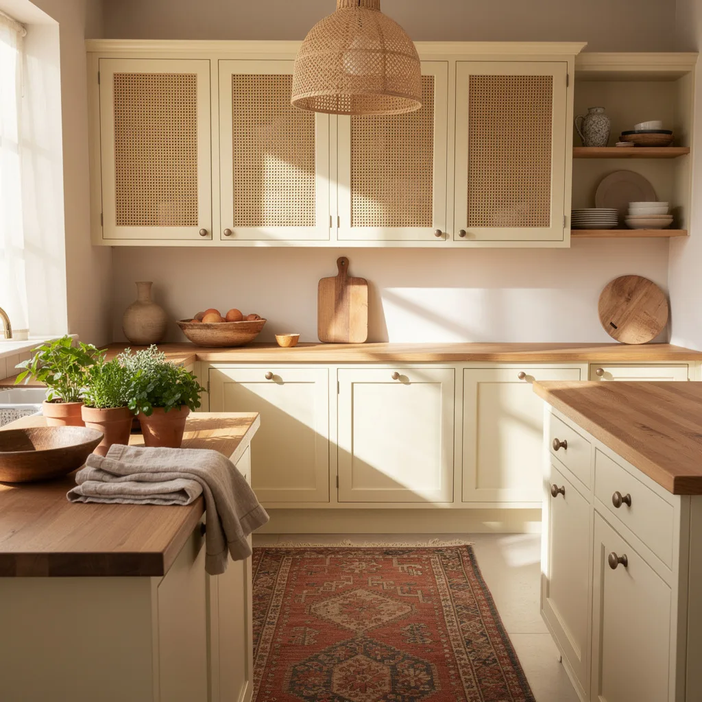 The Cane Panel Cabinet Kitchen
