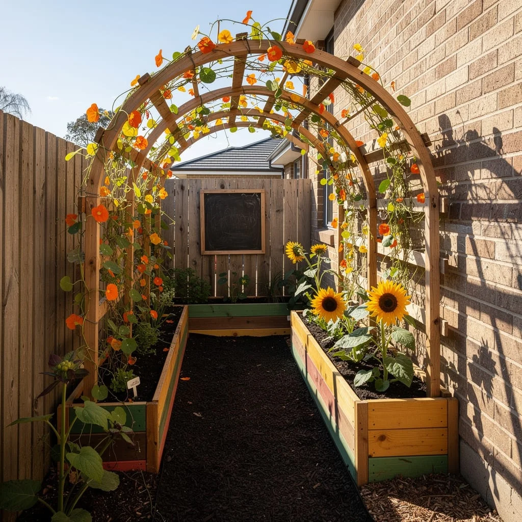 The Kids' Garden Arch With Raised Bed Kitchen Garden