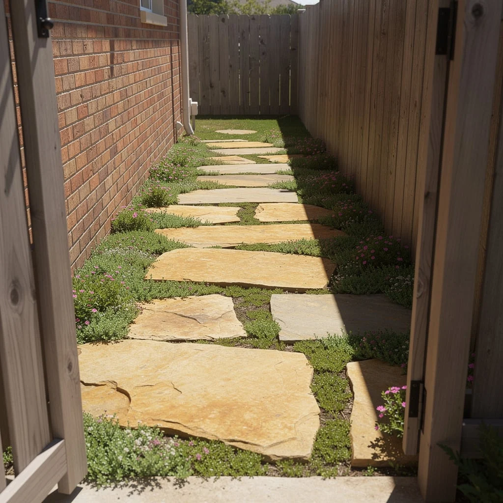 Flagstone in Creeping Thyme
