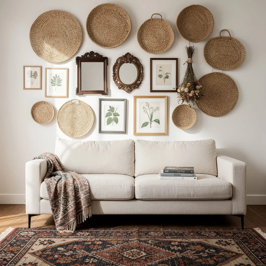 Basket Gallery with Botanicals