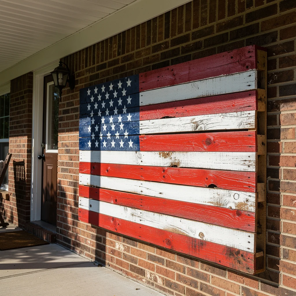 Reclaimed Wood Flag Panel