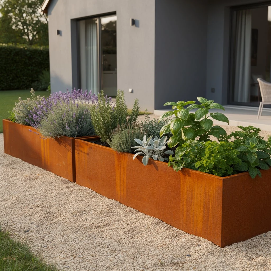 Corten Steel Long Planter