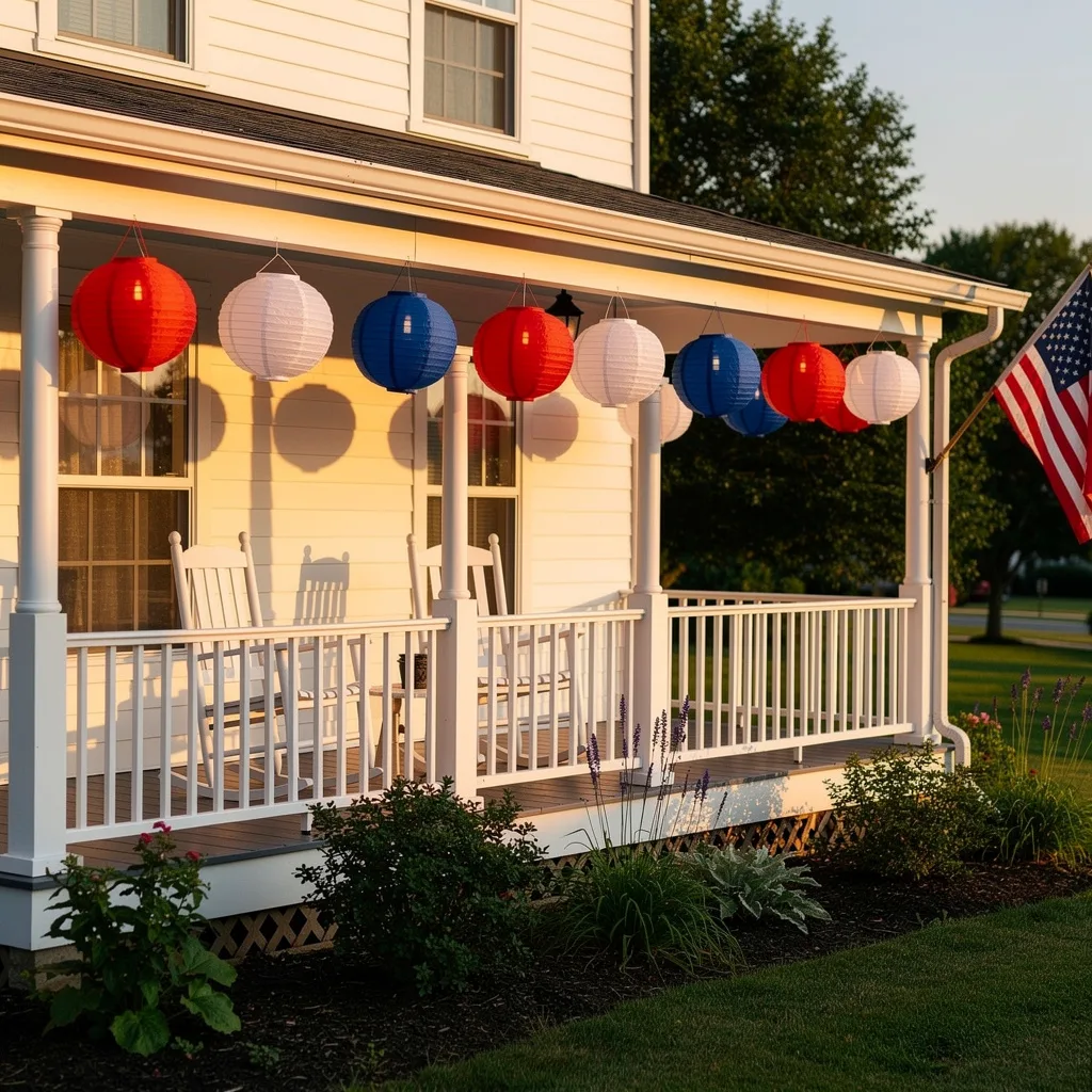 Paper Lantern Porch Ceiling
